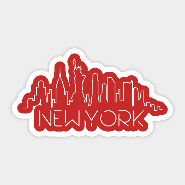 New York Sticker by ivaostrogonac